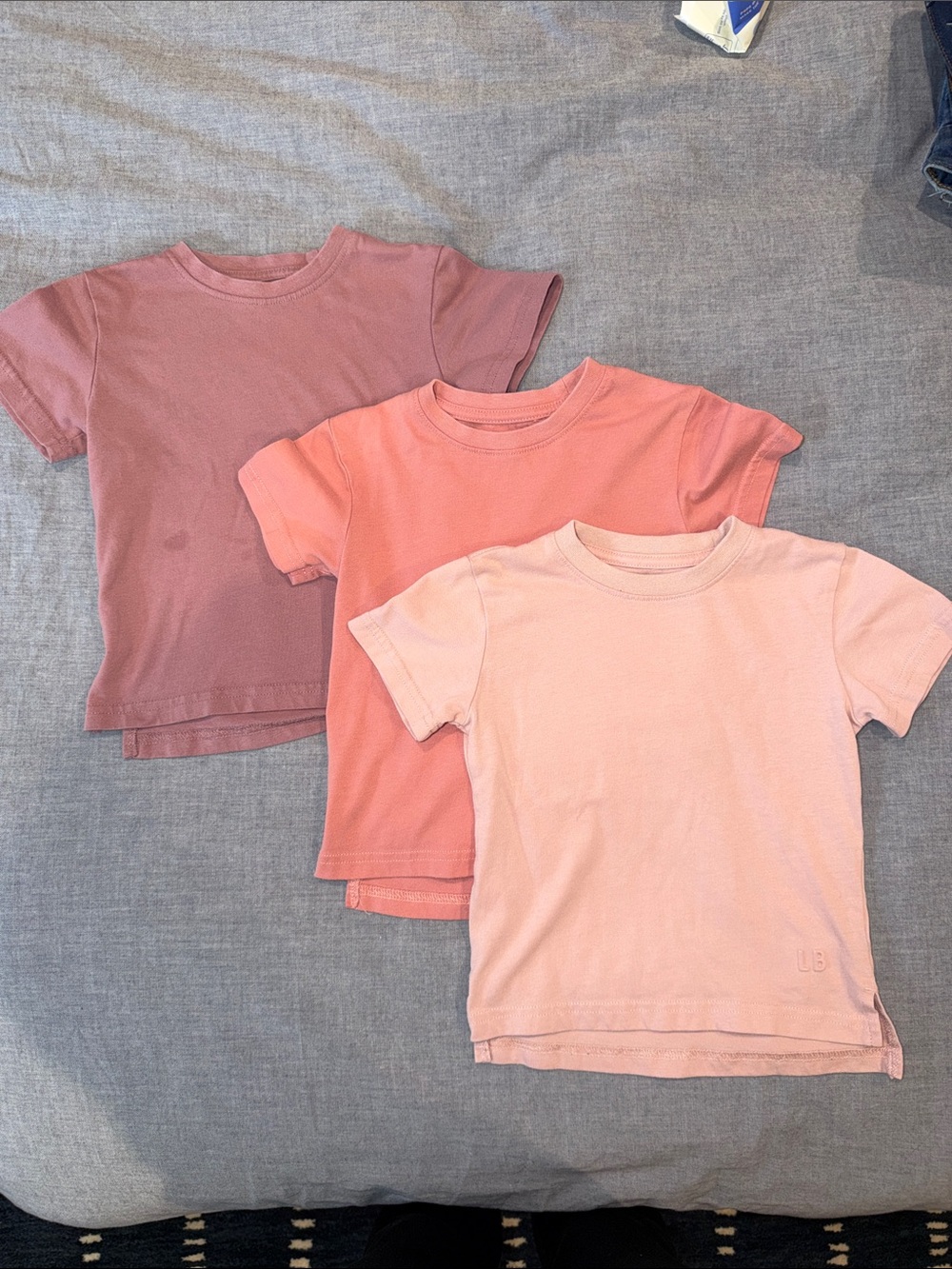Little Bipsy Trio of Pink Short Sleeve Tees